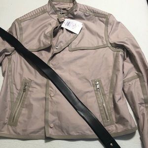 Salvatore Ferragamo belt & windbreaker